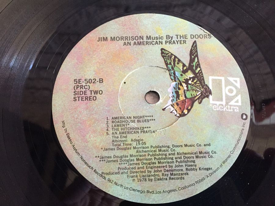 Jim Morrison Music By Doors, The ‎- An American Prayer - Elektra ‎- 5E-502 [Photo 15]