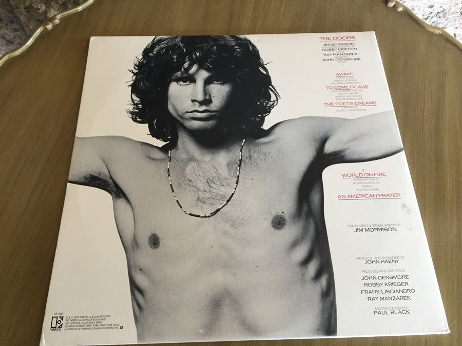 Jim Morrison Music By Doors, The ‎- An American Prayer - Elektra ‎- 5E-502 [Photo 2]