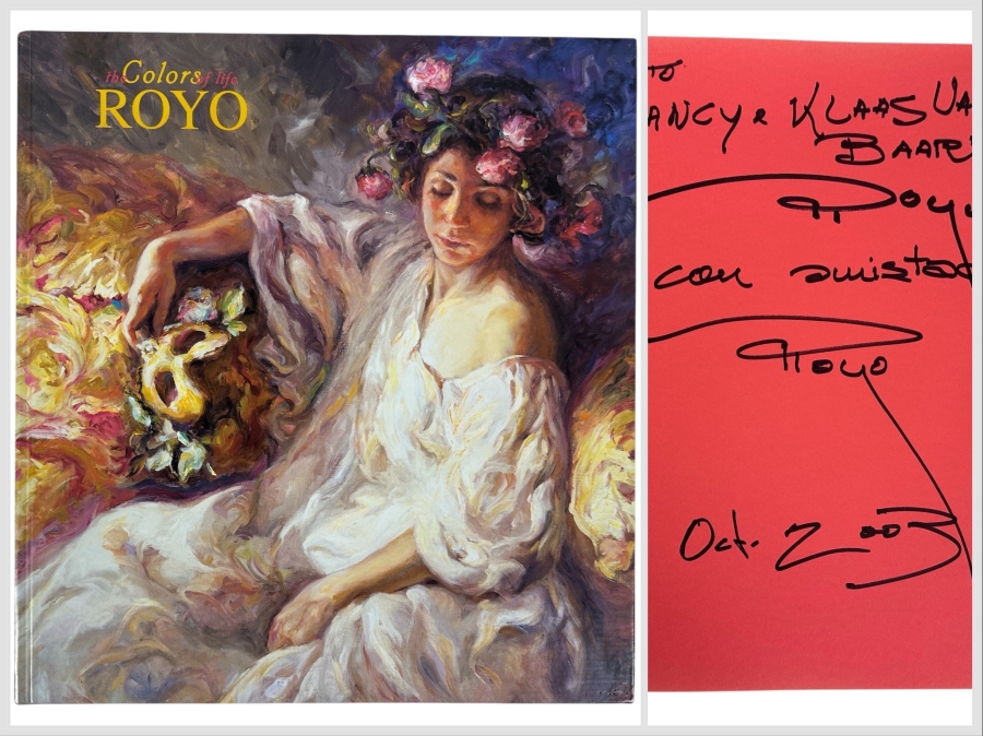Just Added - Hand Signed Jose Royo Artist Hardcover Book - Royo The Colors Of Life