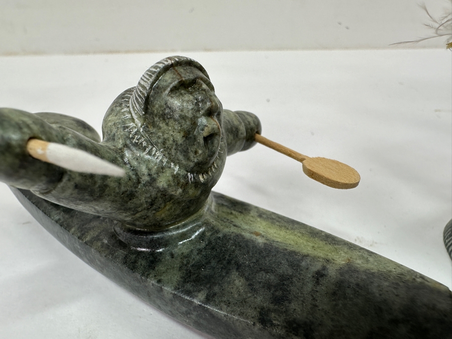 Just Added - Collection Of (5) Alaskan Inuit Soapstone Carvings [Photo 4]