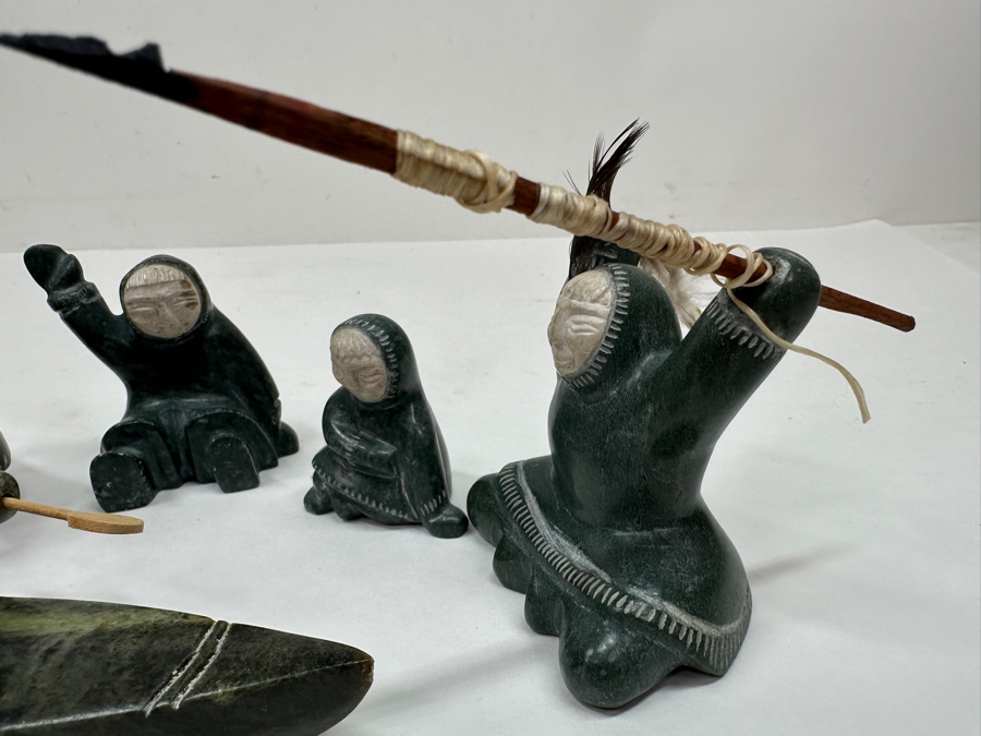 Just Added - Collection Of (5) Alaskan Inuit Soapstone Carvings [Photo 17]