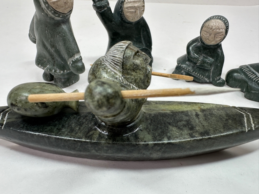 Just Added - Collection Of (5) Alaskan Inuit Soapstone Carvings [Photo 15]