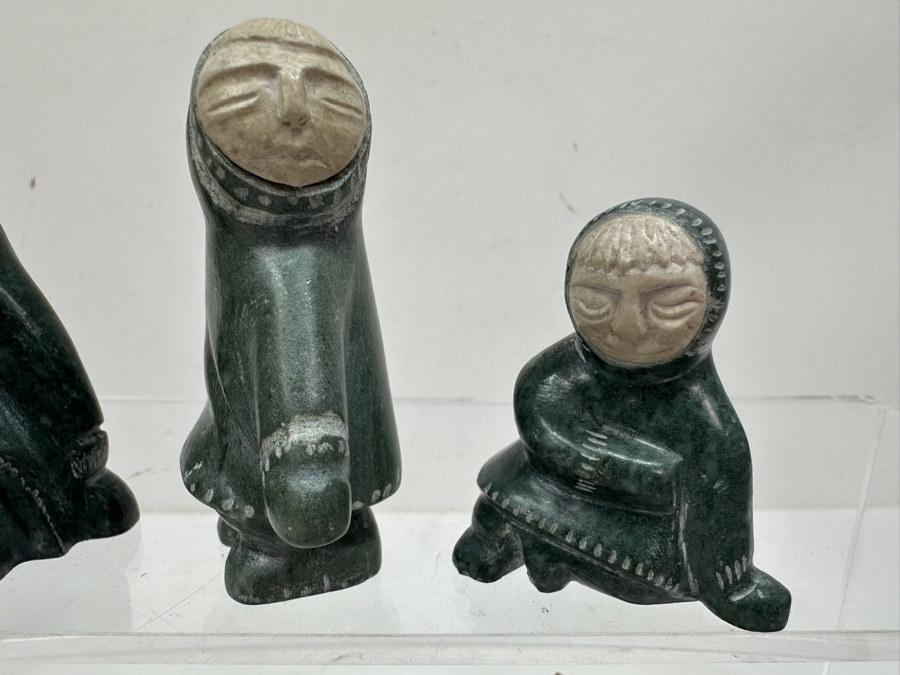 Just Added - Collection Of (5) Alaskan Inuit Soapstone Carvings [Photo 9]