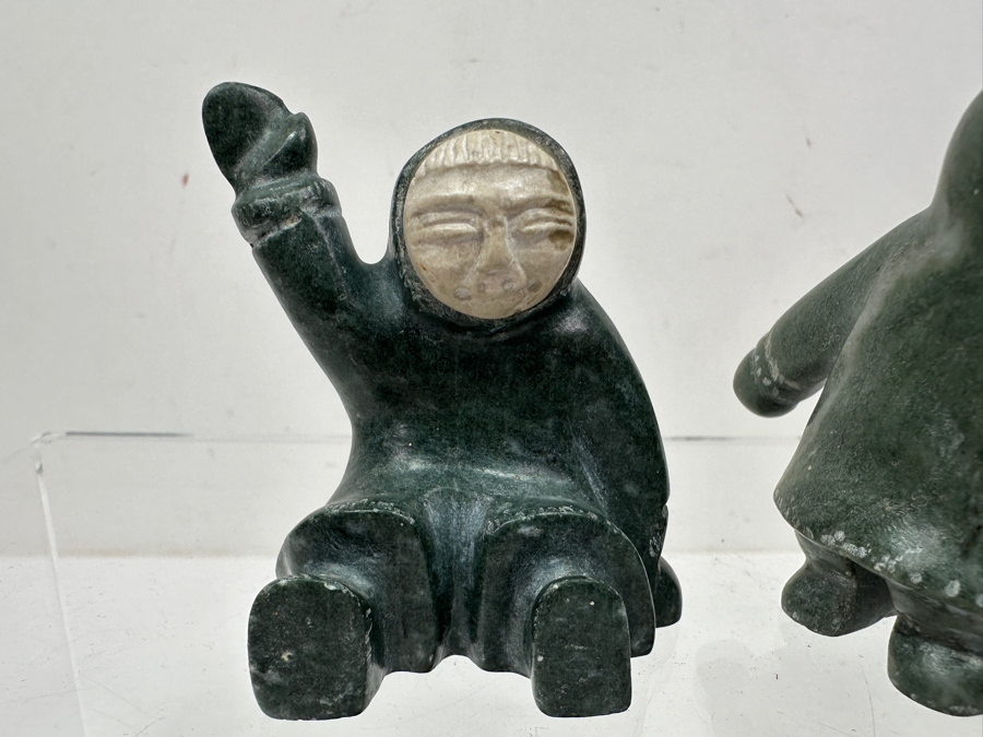 Just Added - Collection Of (5) Alaskan Inuit Soapstone Carvings [Photo 8]
