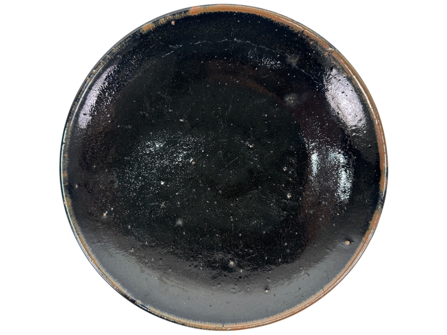 Just Added - Shoji Hamada (1894-1978, Japanese) Original Studio Pottery Plate / Bowl Vintage 1964 10.75'W - Started The Mingei (Folk-Art) Movement In Japan - Declared A 'Living National Treasure' In 1955 Estimate $2,500-$6,000