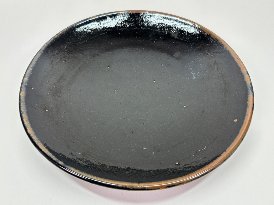 Just Added - Shoji Hamada (1894-1978, Japanese) Original Studio Pottery Plate / Bowl Vintage 1964 10.75'W - Started The Mingei (Folk-Art) Movement In Japan - Declared A 'Living National Treasure' In 1955 Estimate $2,500-$6,000 [Photo 3]