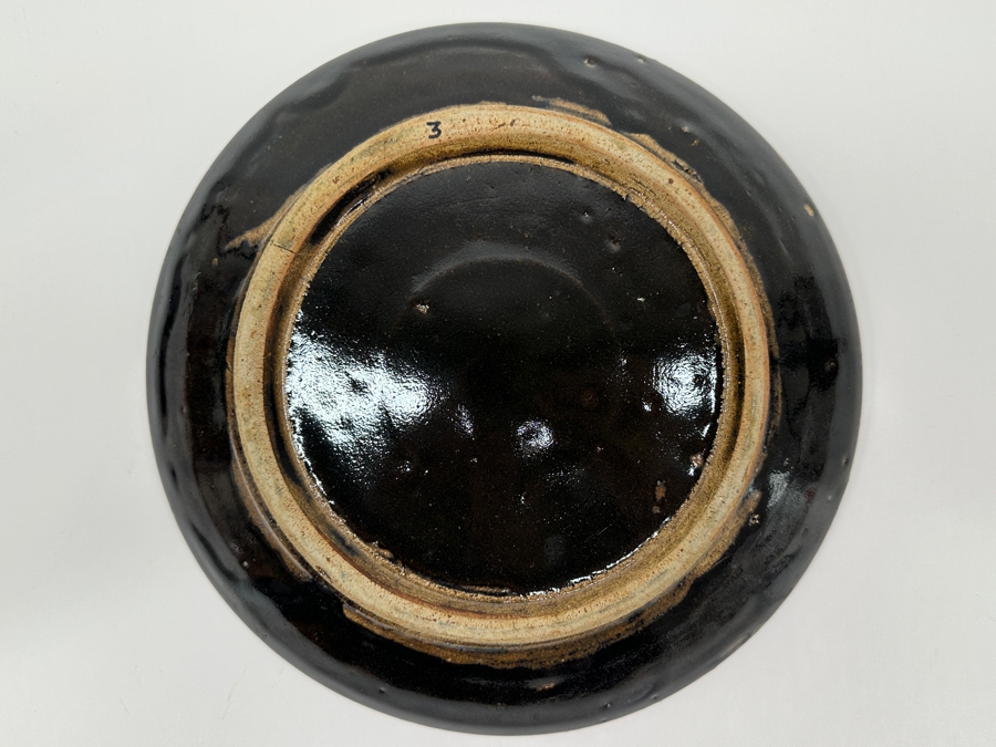 Just Added - Shoji Hamada (1894-1978, Japanese) Original Studio Pottery Plate / Bowl Vintage 1964 10.75'W - Started The Mingei (Folk-Art) Movement In Japan - Declared A 'Living National Treasure' In 1955 Estimate $2,500-$6,000 [Photo 4]