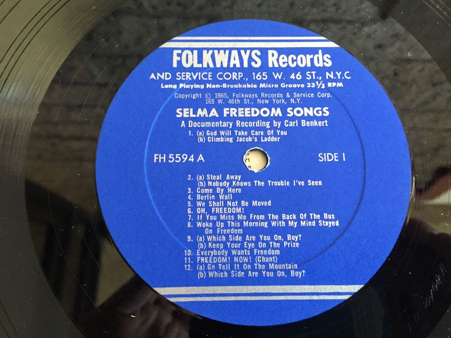 Freedom Songs: Selma, Alabama - A Documentary Recording By Carl Benkert - Folkways Records ‎- FH 5594 [Photo 6]