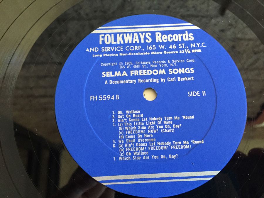 Freedom Songs: Selma, Alabama - A Documentary Recording By Carl Benkert - Folkways Records ‎- FH 5594 [Photo 8]