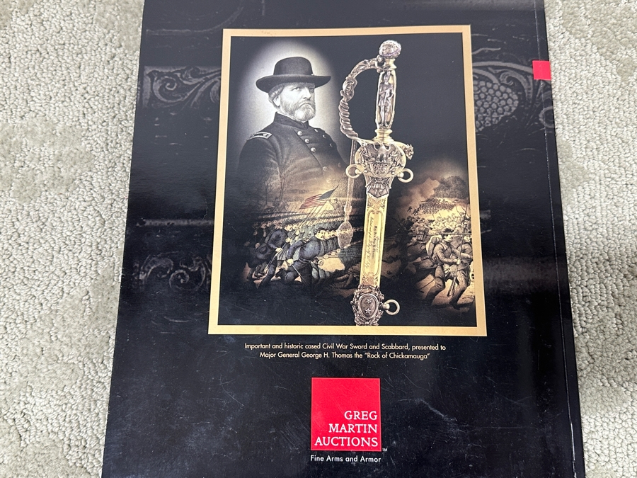 Just Added - (2) Auction Catalogs From Greg Martin Auctions Focusing On Exceptional Firearms, Edged Weapons & Exceptional Bowie Knives With Prices Realized [Photo 6]