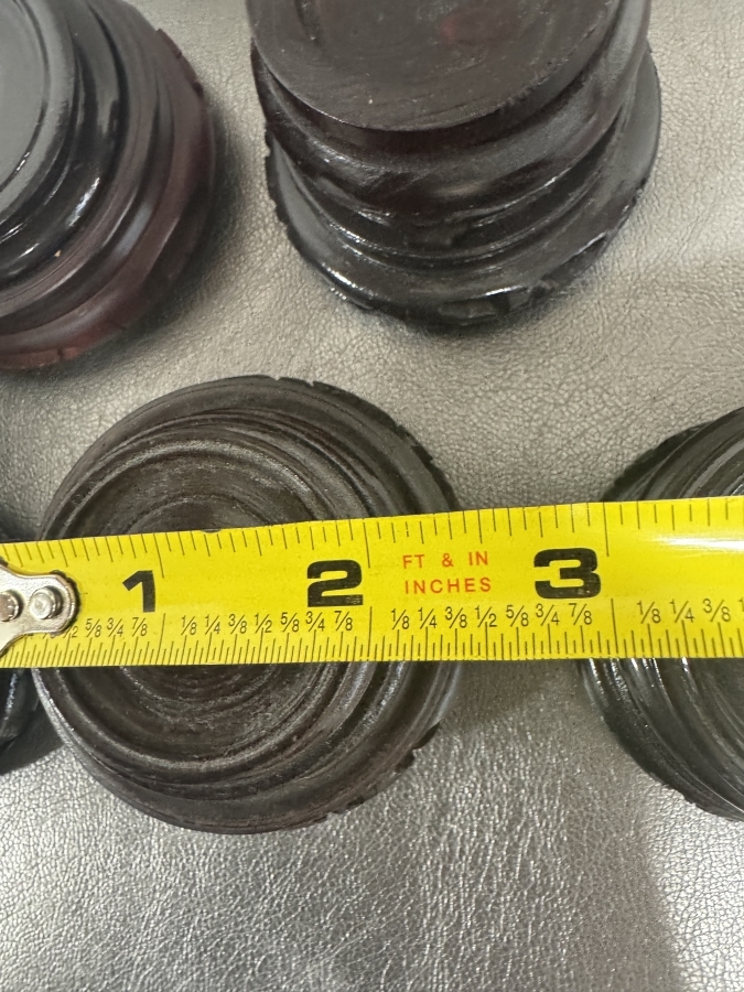 Just Added - (17) Chinese Wooden Hand-Carved Pedestal Display Stands 2'W - 7.5'W [Photo 6]