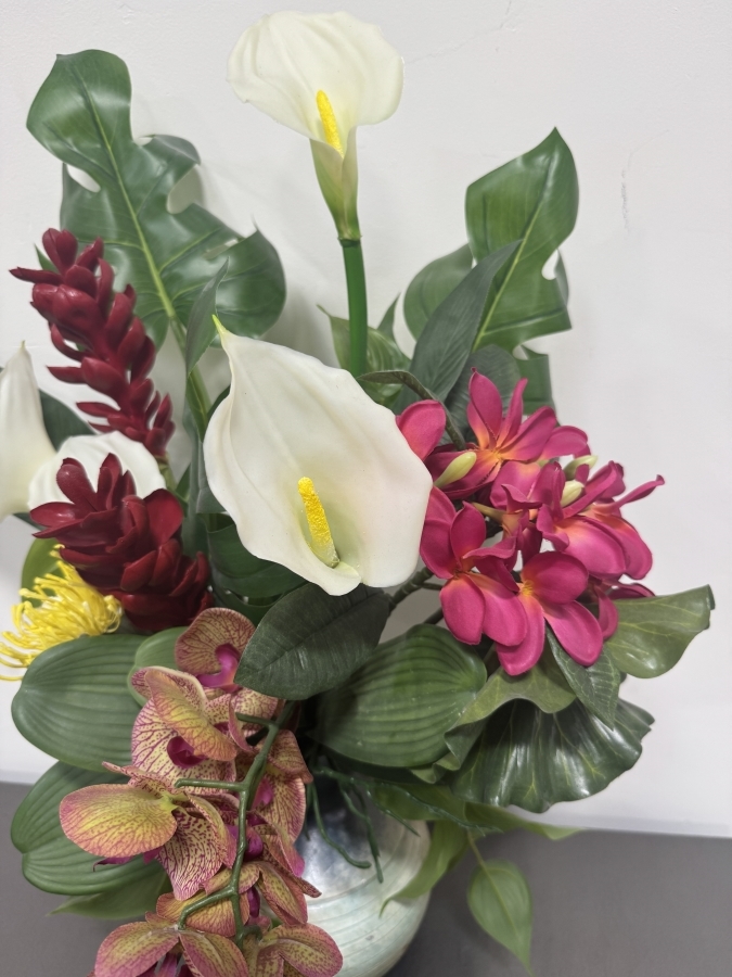 Just Added - Faux Tropical Flower Arrangement 29.5'H [Photo 3]