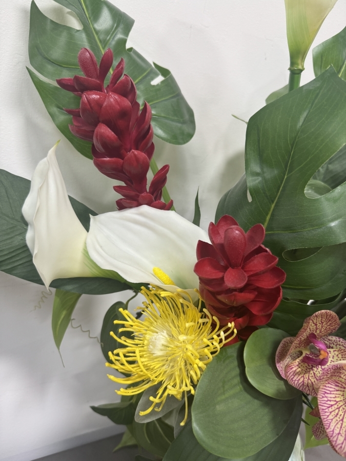 Just Added - Faux Tropical Flower Arrangement 29.5'H [Photo 2]