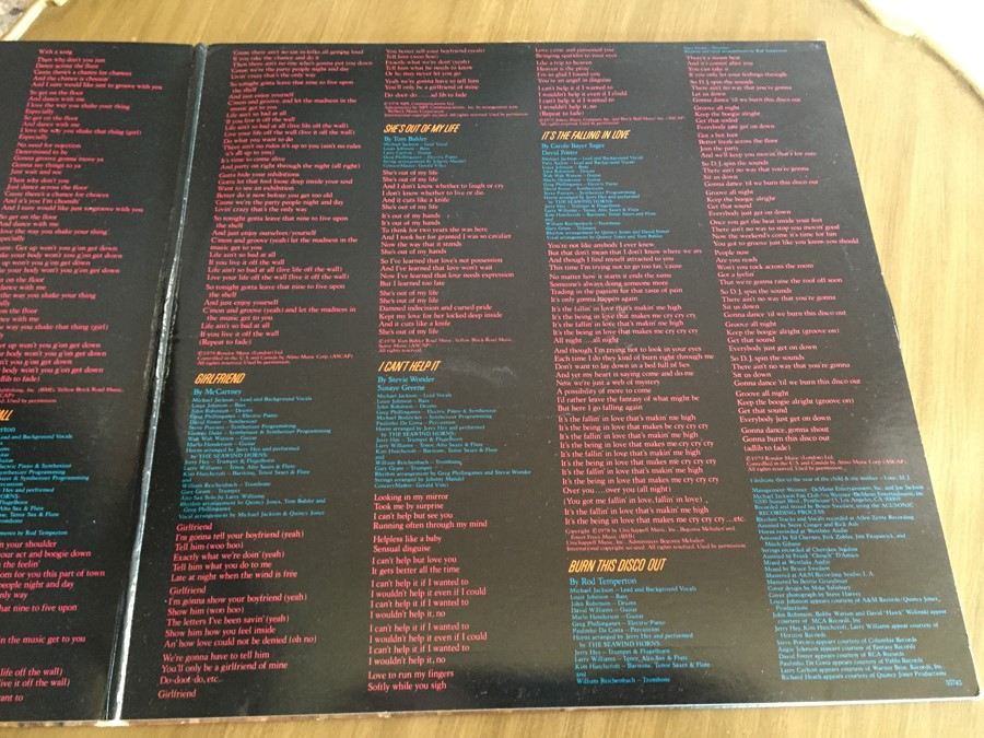 Michael Jackson ‎- Off The Wall - Epic ‎- FE 35745 [Photo 4]