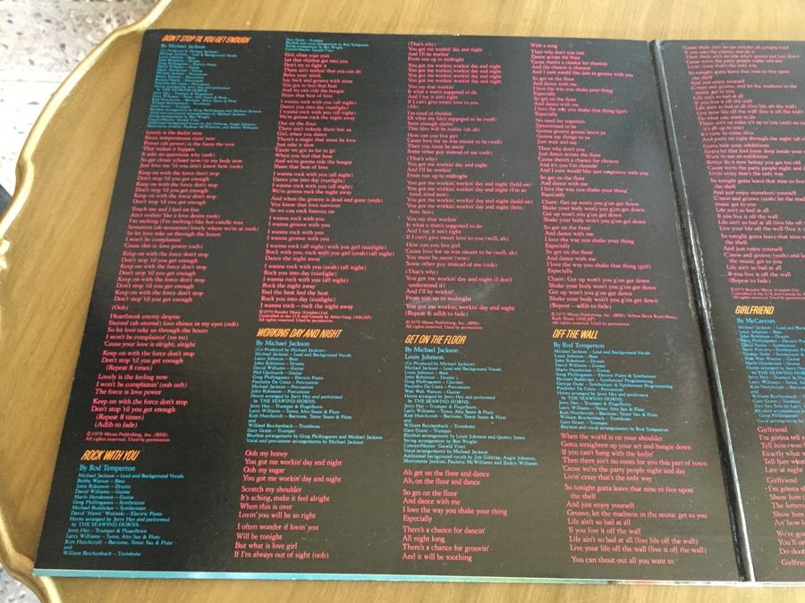 Michael Jackson ‎- Off The Wall - Epic ‎- FE 35745 [Photo 3]