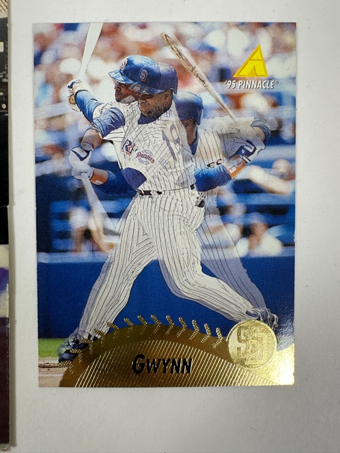 Collection Of Vintage Tony Gwynn Baseball Cards Featuring His Rookie Card From The 1980s - Early 1990s Including Cards From Topps, Donruss, Upper Deck, And Pinnacle [Photo 3]