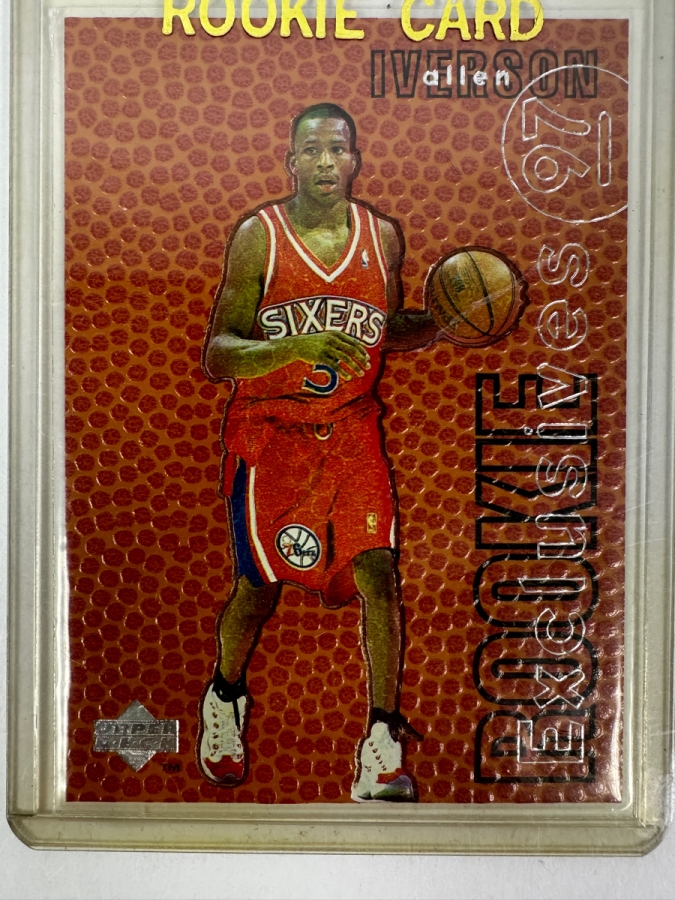 1996 Upper Deck Rookie Exclusives Allen Iverson Rookie Card (#R1)  
 [Photo 2]