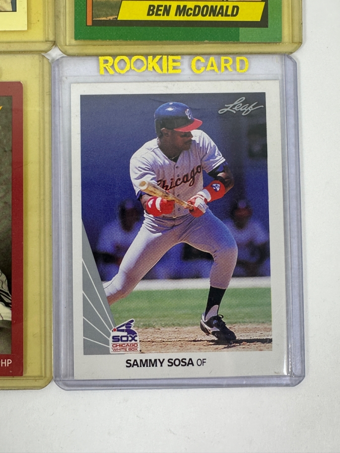 (6) Vintage Rookie Baseball Cards Featuring Baltimore Orioles Pitcher Ben McDonald, Minnesota Twins Pitcher Scott Erickson, And Chicago White Sox Outfielder Sammy Sosa [Photo 2]