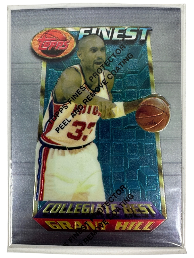 1994-95 Topps Finest Grant Hill Rookie Card (#200) Featuring The 'Collegiate Best' Design