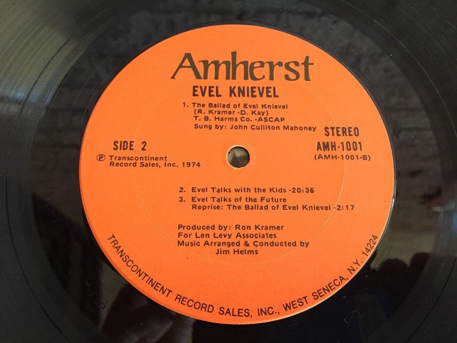 Evel Knievel ‎- Evel Knievel - Amherst Records ‎- AMH-1001 [Photo 9]