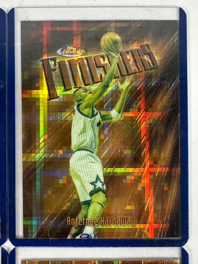 1993-94 Topps Finest Basketball Refractor Cards Featuring Dominique Wilkins, Anthony Mason, Anfernee Hardaway, Joe Smith, Marcus Camby, and Antonio McDyess [Photo 7]