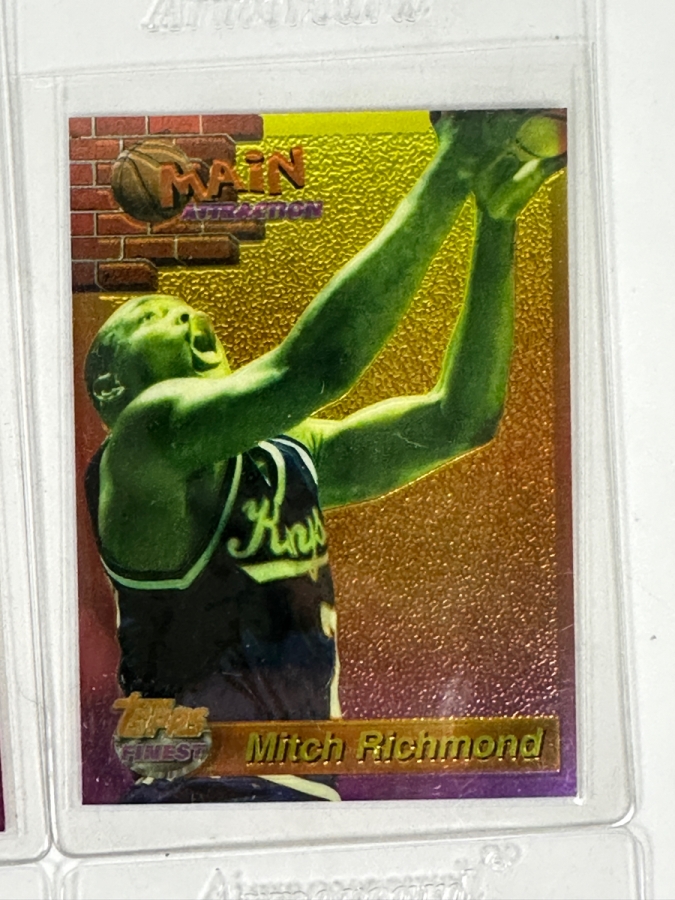 1993-94 Topps Main Attraction Finest Set Including Clyde Drexler, Mitch Richmond,  Joe Dumars, Doug Christie, Shawn Bradley and Steve Smith  
 [Photo 3]