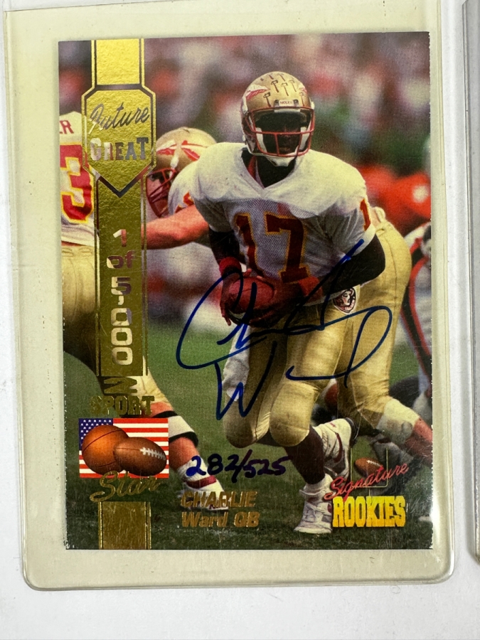 (8) Vintage SIGNED Football Cards From The Late 1990s and early 2000s [Photo 6]