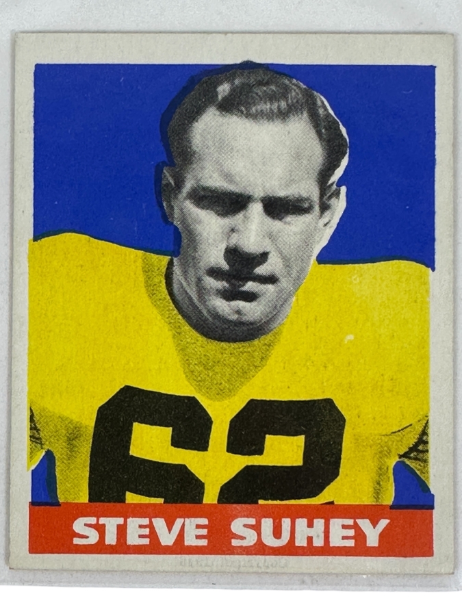 1948 Leaf Football #2 Steve Suhey Card