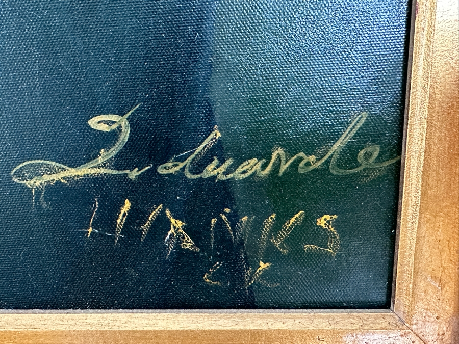 'The General' Dog Original Artwork On Canvas 20' x 24' Framed: 32' x 36' [Photo 6]