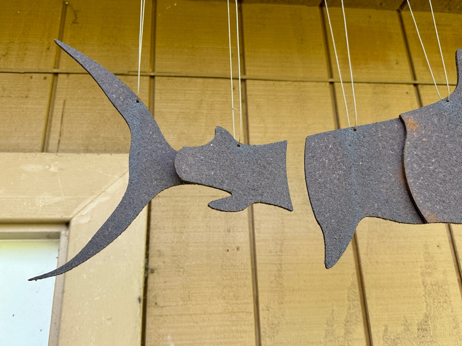 Marlin Metal Art Hanging Windchime by Local Valley Center Artist 24'L [Photo 3]