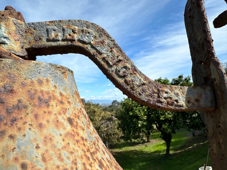 Antique 1876 Centennial Cast Iron Eagle Bell by L.E.B MFG Co. (Lebanon Manufacturing Co.) Lebanon Pennsylvania - Church / School Bell 48'W x 88'H [Photo 7]