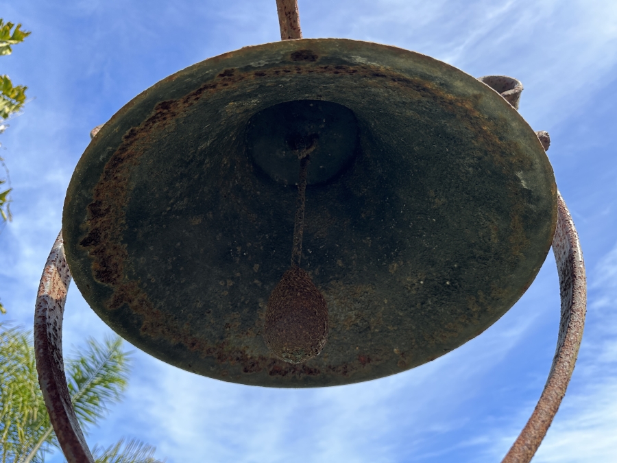 Antique 1876 Centennial Cast Iron Eagle Bell by L.E.B MFG Co. (Lebanon Manufacturing Co.) Lebanon Pennsylvania - Church / School Bell 48'W x 88'H [Photo 9]