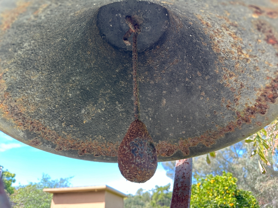 Antique 1876 Centennial Cast Iron Eagle Bell by L.E.B MFG Co. (Lebanon Manufacturing Co.) Lebanon Pennsylvania - Church / School Bell 48'W x 88'H [Photo 14]