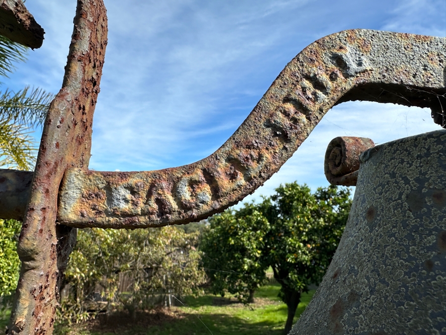 Antique 1876 Centennial Cast Iron Eagle Bell by L.E.B MFG Co. (Lebanon Manufacturing Co.) Lebanon Pennsylvania - Church / School Bell 48'W x 88'H [Photo 8]
