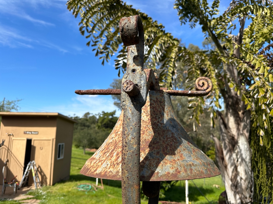 Antique 1876 Centennial Cast Iron Eagle Bell by L.E.B MFG Co. (Lebanon Manufacturing Co.) Lebanon Pennsylvania - Church / School Bell 48'W x 88'H [Photo 13]