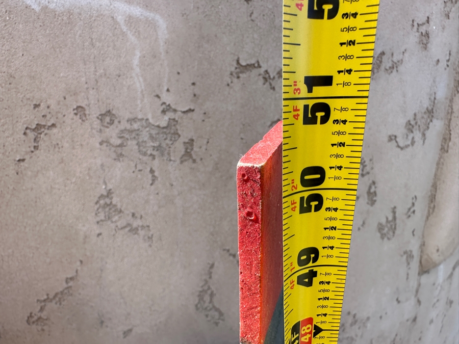 Vintage Handmade Wooden Whirligig With Man Riding Donkey 24'W x 50.5'H [Photo 9]