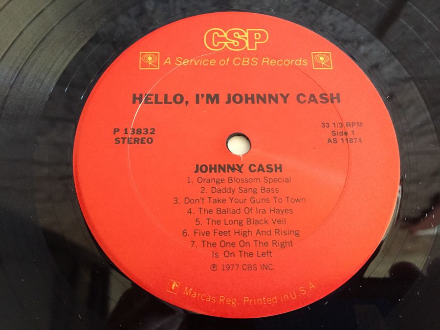 Johnny Cash ‎- Hello, I'm Johnny Cash - Columbia Special Products ‎- P 13832 [Photo 4]