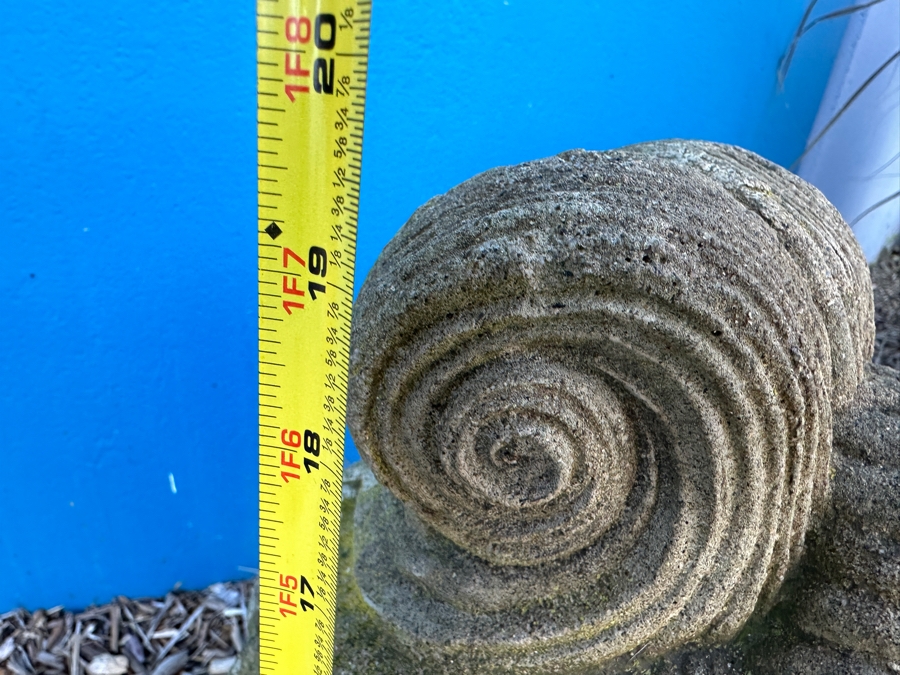 Pair Of Cast Stone Guan Yin Garden Statues 20'H [Photo 8]