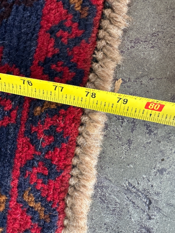 Handmade Afghan Teimani Tribal Accent Rug 43'W x 79'H [Photo 7]