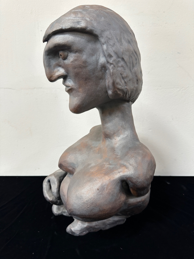 Abstract Ceramic Sculpture Artist Unknown 17.5'H [Photo 3]