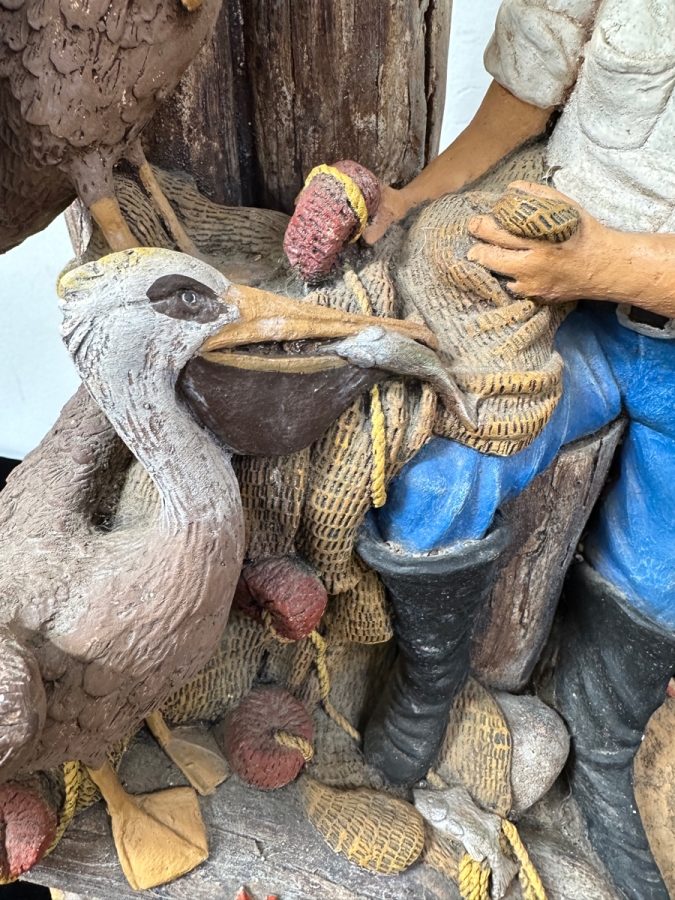 Vintage Hand Painted Apsit Bros Of California Nautical-Themed Table Lamp 33'H [Photo 4]