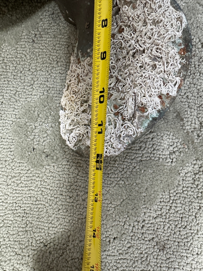 Vintage Metal 3-Blade Marine Propeller 12'W [Photo 4]