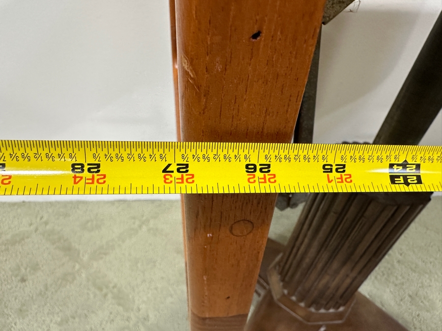 Vintage Teak Drop Leaf Yacht Table With Adjustable Height Functionality 47'W x 23'D x 31'H [Photo 11]