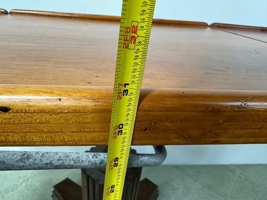 Vintage Teak Drop Leaf Yacht Table With Adjustable Height Functionality 47'W x 23'D x 31'H [Photo 10]