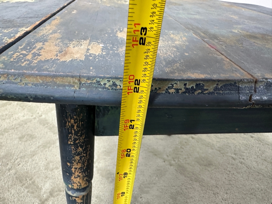 Vintage Hand Painted Drop-Leaf Table 28.5'W x 24'D x 22'H
 [Photo 9]
