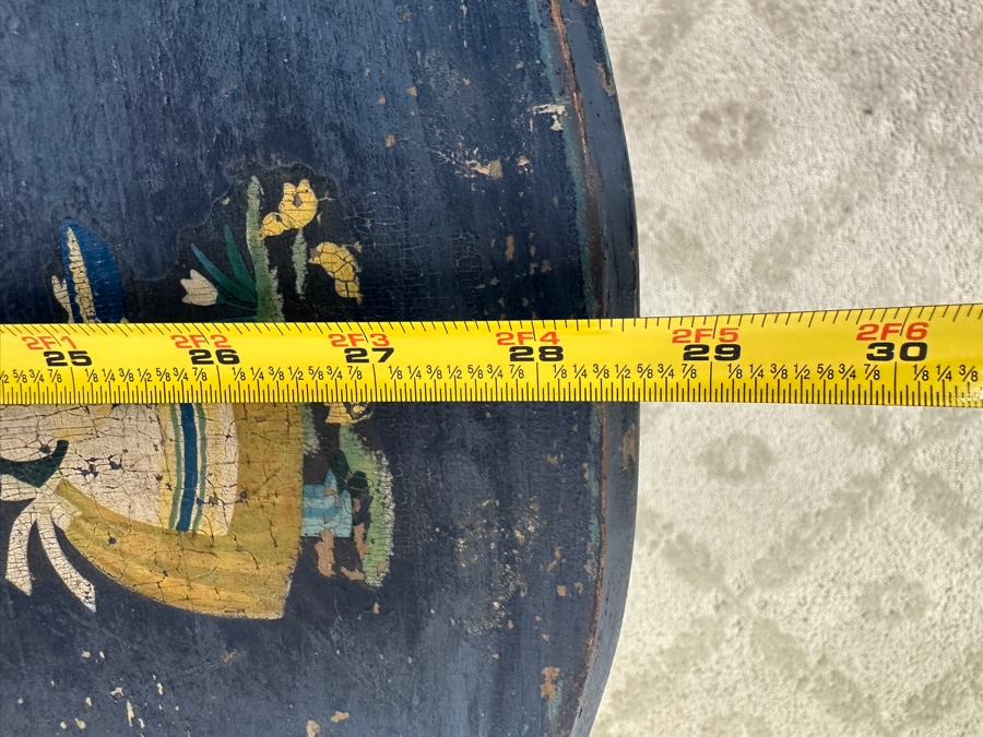 Vintage Hand Painted Drop-Leaf Table 28.5'W x 24'D x 22'H
 [Photo 7]