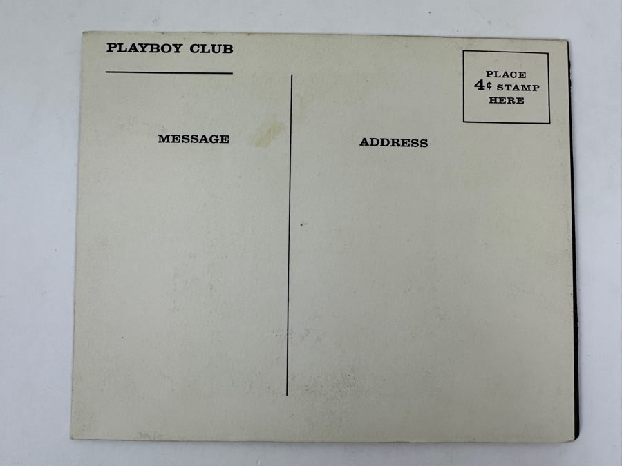 Vintage Hand Signed Playboy Bunny Gigi Photograph With Playboy Club Foldout Postcard Featuring Young Hugh Hefner [Photo 11]
