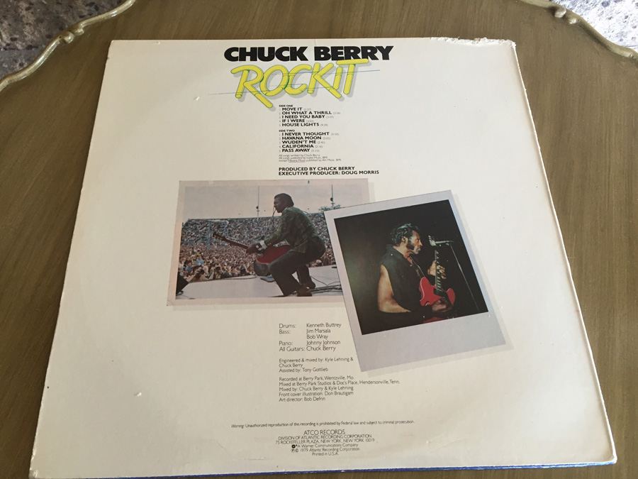 Chuck Berry ‎- Rockit - Atco Records ‎- SD 38-118 [Photo 2]