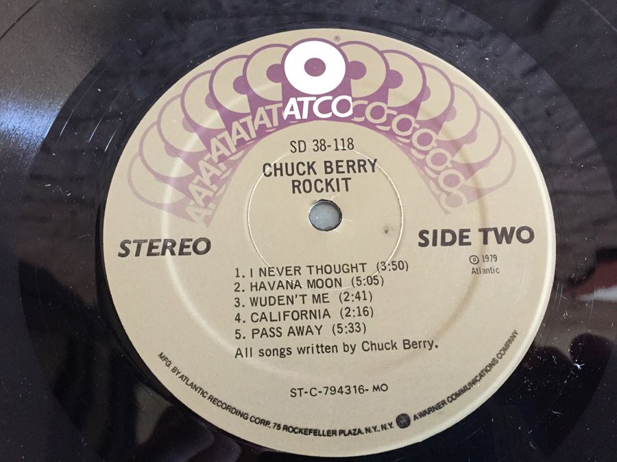 Chuck Berry ‎- Rockit - Atco Records ‎- SD 38-118 [Photo 6]