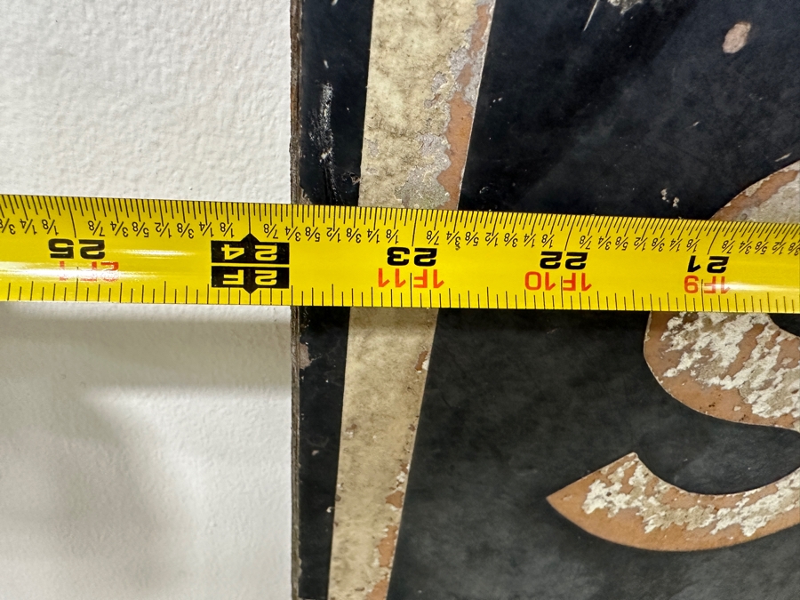 Vintage Wooden 25 MPH Speed Limit Sign 24'W x 30'H [Photo 4]